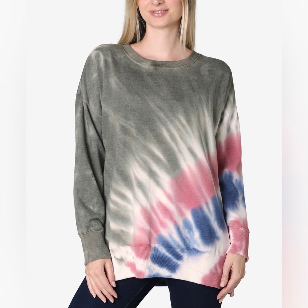 Ultra Flirt Juniors’ Tie Dye Top